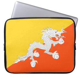 Capa Para Notebook Bandeira do Butão (Butão) (Dragão Thunder)