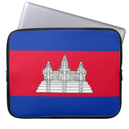 Capa Para Notebook Bandeira do Camboja