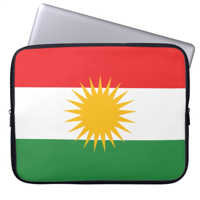 Capa Para Notebook Bandeira do Curdistão (Frente)