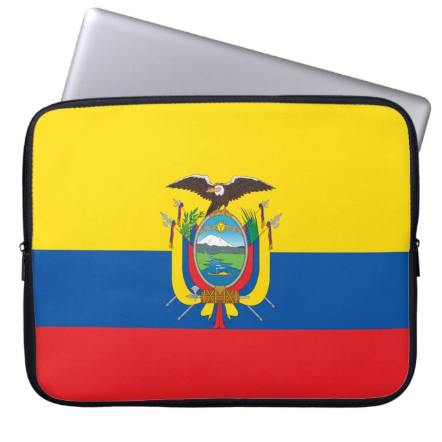 Capa Para Notebook Bandeira do Equador (Frente)