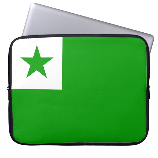 Capa Para Notebook Bandeira do Esperanto (Frente)