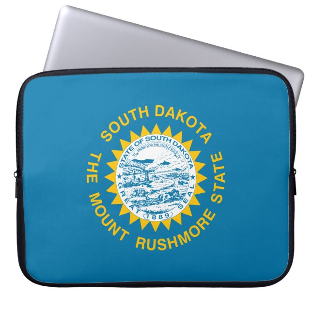 Capa Para Notebook Bandeira do Estado da Dakota do Sul (Frente)