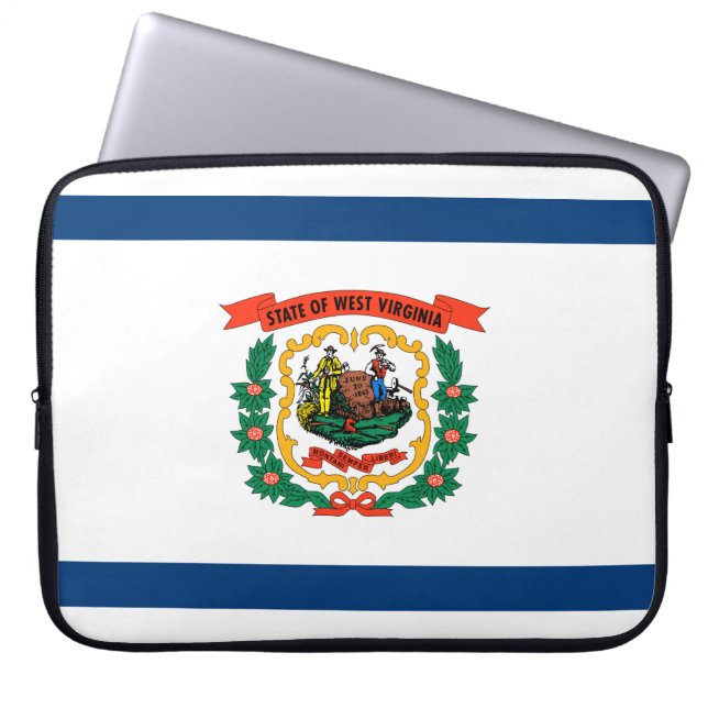 Capa Para Notebook Bandeira do Estado da Virgínia Ocidental (Frente)