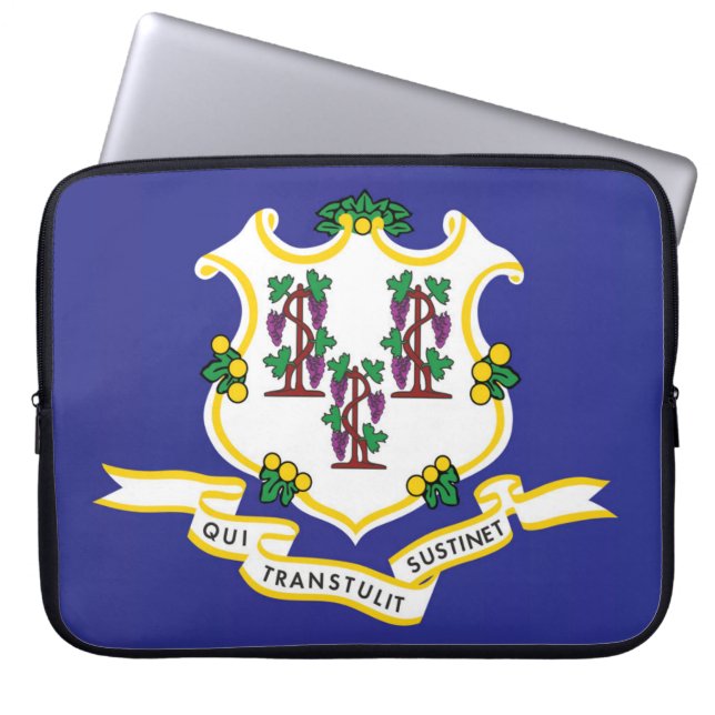 Capa Para Notebook Bandeira do Estado de Connecticut, EUA (Frente)