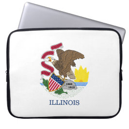 Capa Para Notebook Bandeira do Estado de Illinois