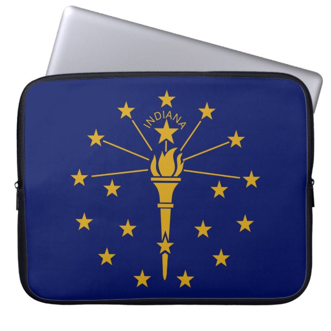 Capa Para Notebook Bandeira do Estado de Indiana (Frente)