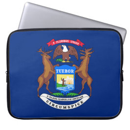 Capa Para Notebook Bandeira do Estado de Michigan