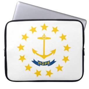 Capa Para Notebook Bandeira do Estado de Rhode Island, EUA