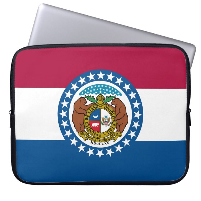 Capa Para Notebook Bandeira do Estado do Missouri (Frente)
