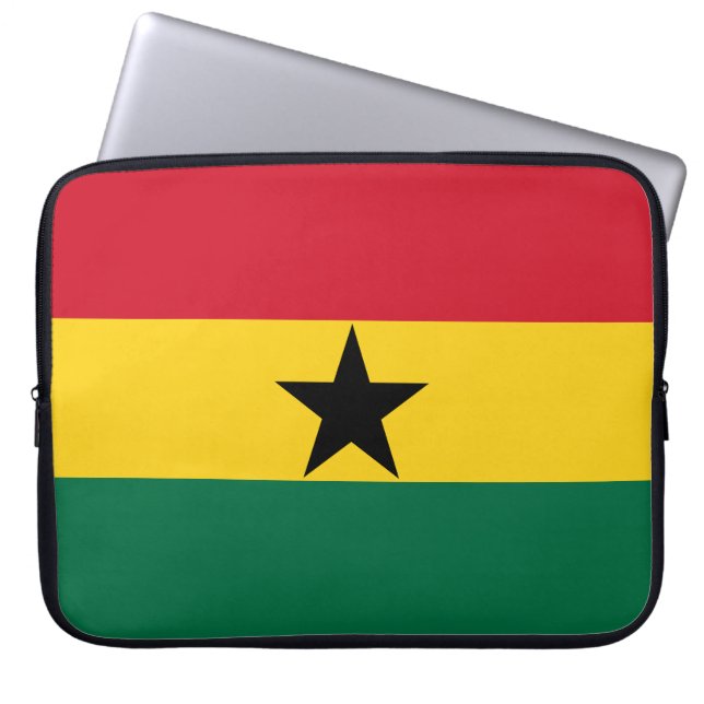 Capa Para Notebook Bandeira do Gana (Frente)