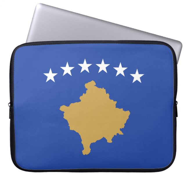Capa Para Notebook Bandeira do Kosovo (Frente)