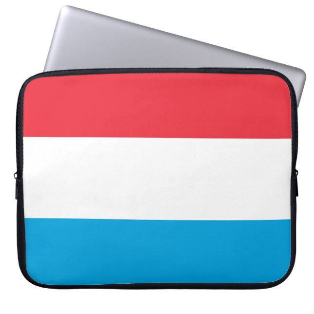 Capa Para Notebook Bandeira do Luxemburgo (Frente)