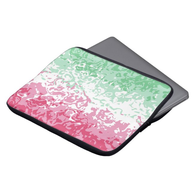 Capa Para Notebook Bandeira do Orgulho Abrosexual Psicodélico Groovy  (Frente Topo)