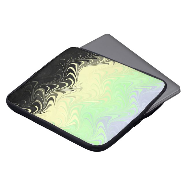 Capa Para Notebook Bandeira do Orgulho Cassgender Abstrata Marmorizad (Frente Topo)