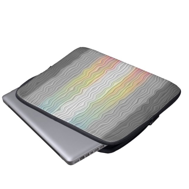 Capa Para Notebook Bandeira do Orgulho Demifluid Groovy Boho Trippy A (Frente Inferior)