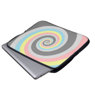 Capa Para Notebook Bandeira do Orgulho Demiflux Espiral Abstrata Trip