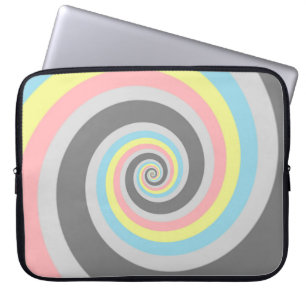 Capa Para Notebook Bandeira do Orgulho Demiflux Espiral Abstrata Trip