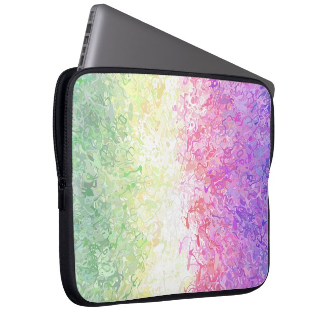 Capa Para Notebook Bandeira do Orgulho Genderdoe Abstrato Boho Trippy (Frente Esquerda)