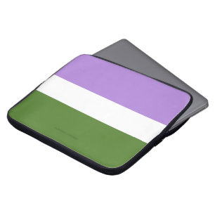 Capa Para Notebook Bandeira do orgulho genderqueer SlipperyJoe's lava