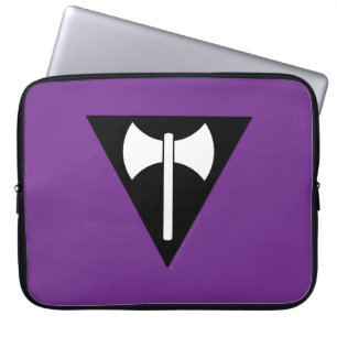 Capa Para Notebook bandeira do orgulho lésbico SlipperyJoe feminista 