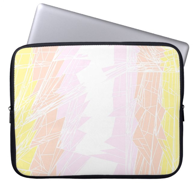 Capa Para Notebook Bandeira do Orgulho Pangênero Geométrico Groovy (Frente)