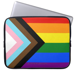Capa Para Notebook Bandeira do Orgulho Progressivo de SlipperyJoe sei