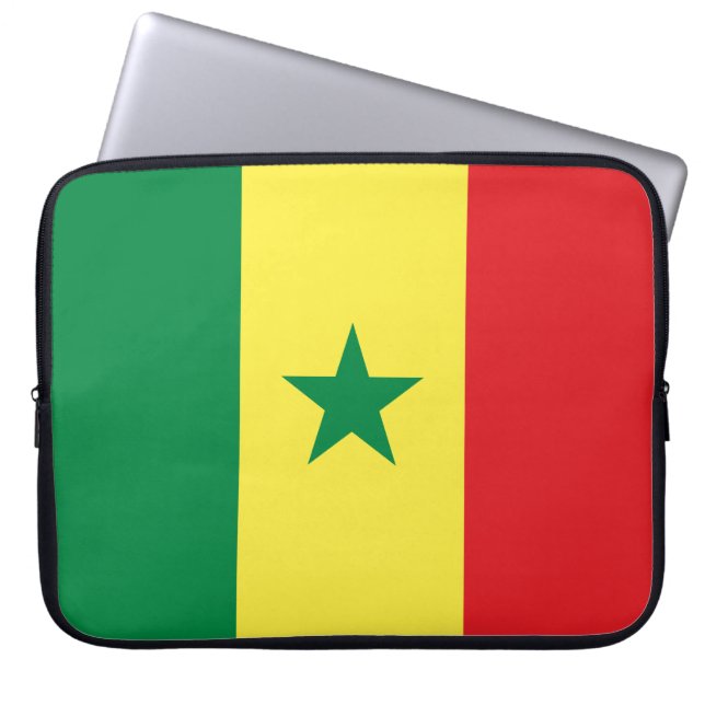 Capa Para Notebook Bandeira do Senegal (Frente)