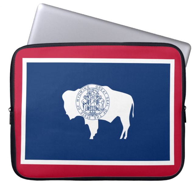 Capa Para Notebook Bandeira do Wyoming (Frente)