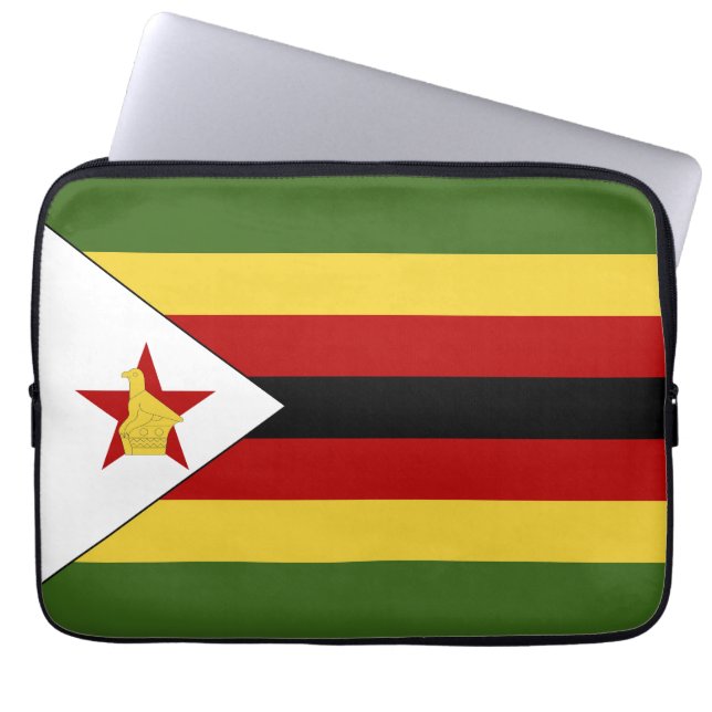 Capa Para Notebook Bandeira do Zimbabué (Frente)
