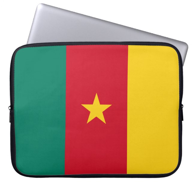 Capa Para Notebook Bandeira dos Camarões (Frente)