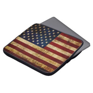 Capa Para Notebook Bandeira dos EUA / Grunged