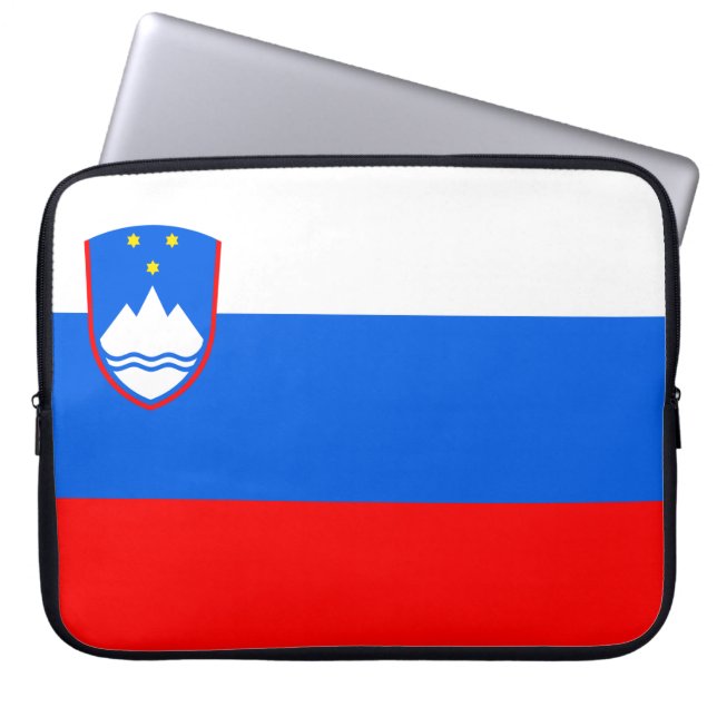 Capa Para Notebook Bandeira eslovena (Frente)