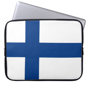 Capa Para Notebook Bandeira finlandesa (Finlândia) Bolsa de laptop