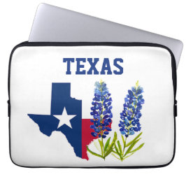 Capa Para Notebook Bandeira Floral de Texano Bluebonnets Texas Fllowe