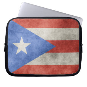 Capa Para Notebook Bandeira Grunge Porto Rico