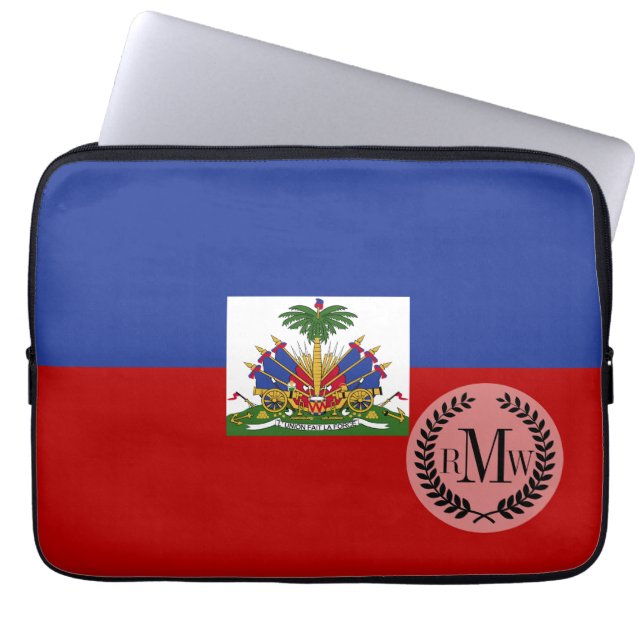 Capa Para Notebook Bandeira haitiana clássica (Frente)