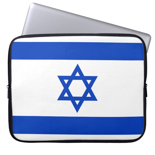 Capa Para Notebook Bandeira Israelense (Israel) (Frente)