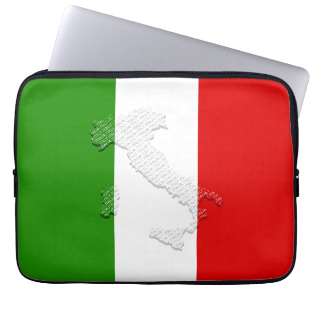 Capa Para Notebook Bandeira italiana (Frente)