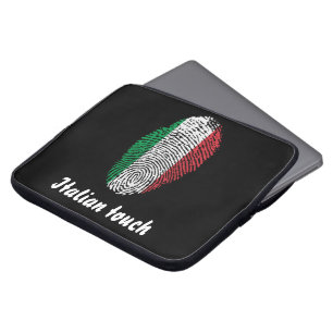 Capa Para Notebook Bandeira italiana da impressão digital do toque