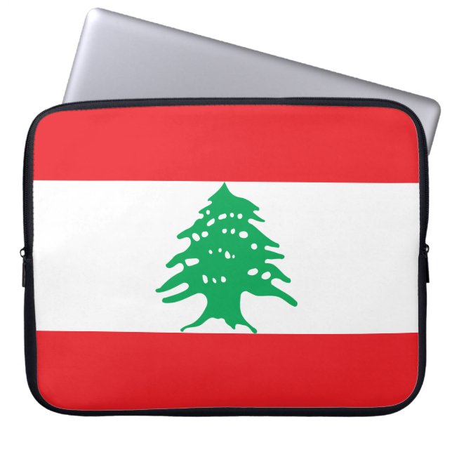 Capa Para Notebook Bandeira Libanesa (Bandeira do Líbano) (Frente)