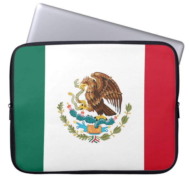 Capa Para Notebook Bandeira mexicana (Frente)