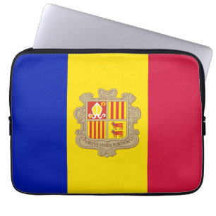 Capa Para Notebook Bandeira Patriótica Andorra