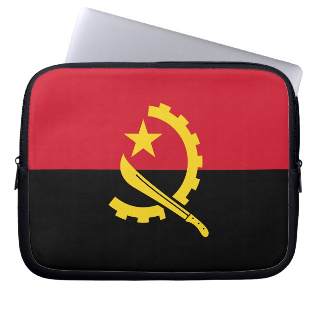Capa Para Notebook Bandeira Patriótica Angolana (Frente)