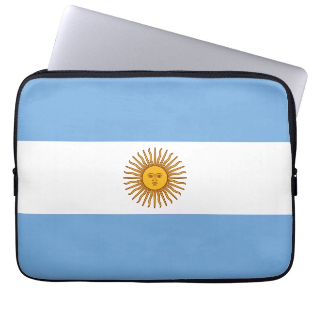 Capa Para Notebook Bandeira Patriótica Argentina (Frente)