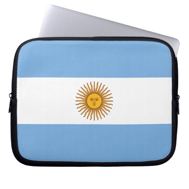 Capa Para Notebook Bandeira Patriótica Argentina (Frente)