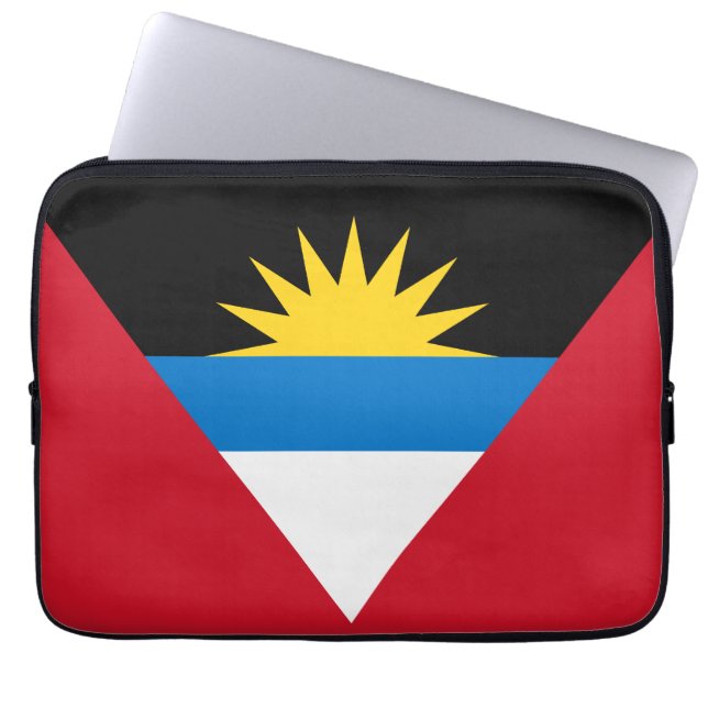 Capa Para Notebook Bandeira Patriótica de Antígua e Barbuda (Frente)