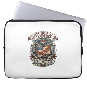 Capa Para Notebook Bandeira Patriótica de Ferrugem Sobrevivente Apoca