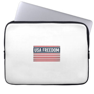 Capa Para Notebook Bandeira Patriótica EUA Liberdade Estilo Vetorial