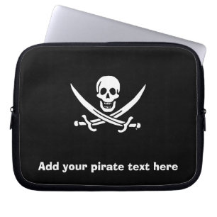 Capa Para Notebook Bandeira pirata de Jolly roger