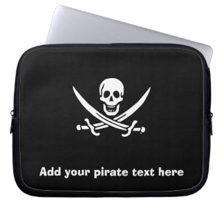 Capa Para Notebook Bandeira pirata de Jolly roger
